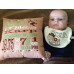 Happy Little Monkey - Birth Announcement Pillow